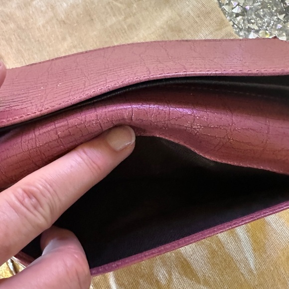 Gucci Horse Bit Portemonnaie Coral Leather Wallet. - Picture 6 of 13